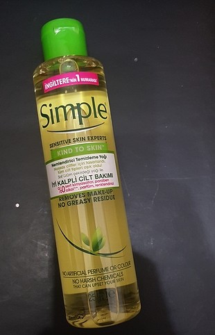 Simple Nemlendirici Temizleme Yağı