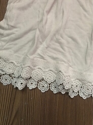 m Beden Beyaz crop/tshirt koton