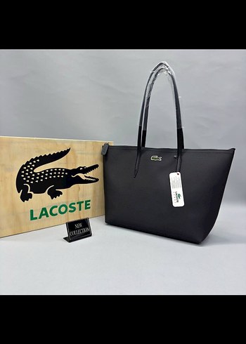 Lacoste Siyah Deri Kadın El Çantası