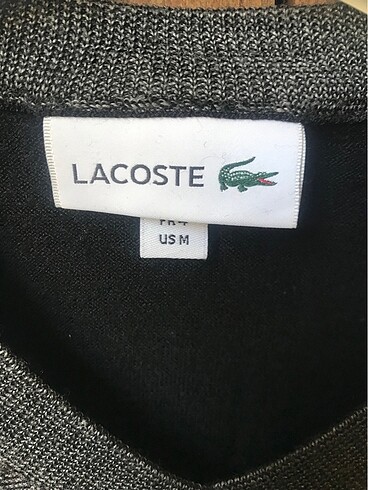 Lacoste Lacoste Gri-Siyah Triko Kazak