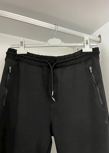 Erkek Siyah Fermuarlı Rahat Eşofman - Görsel 3