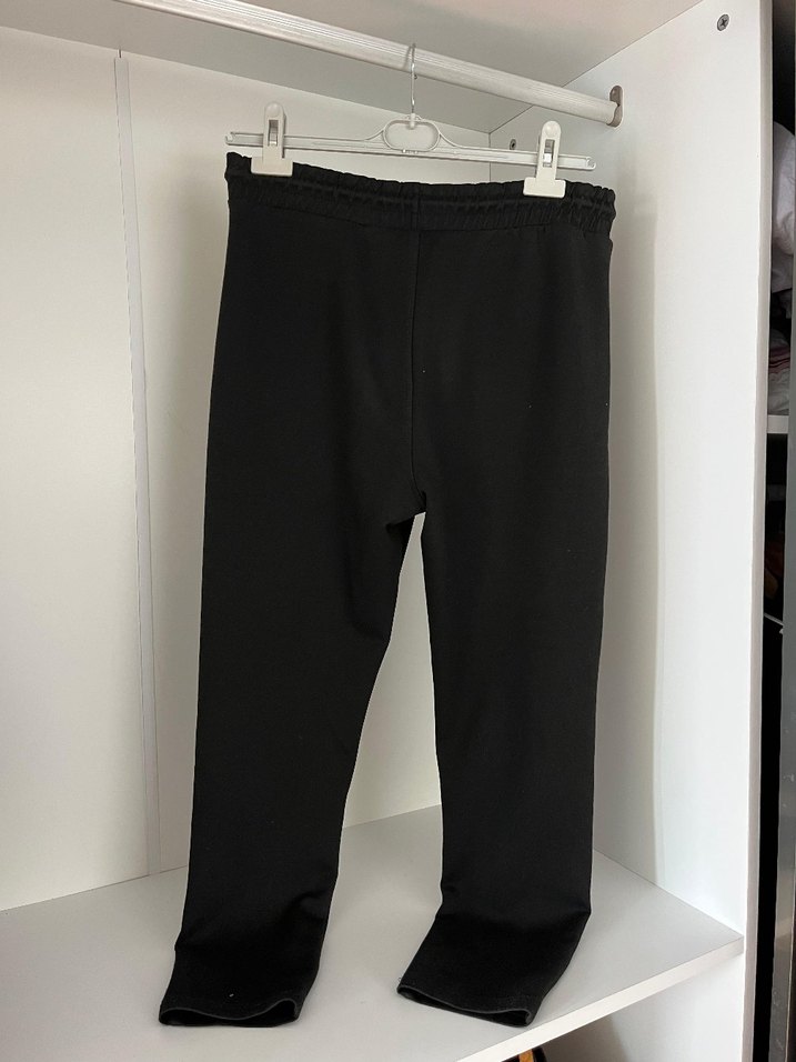 Erkek Siyah Fermuarlı Rahat Eşofman - Görsel 2