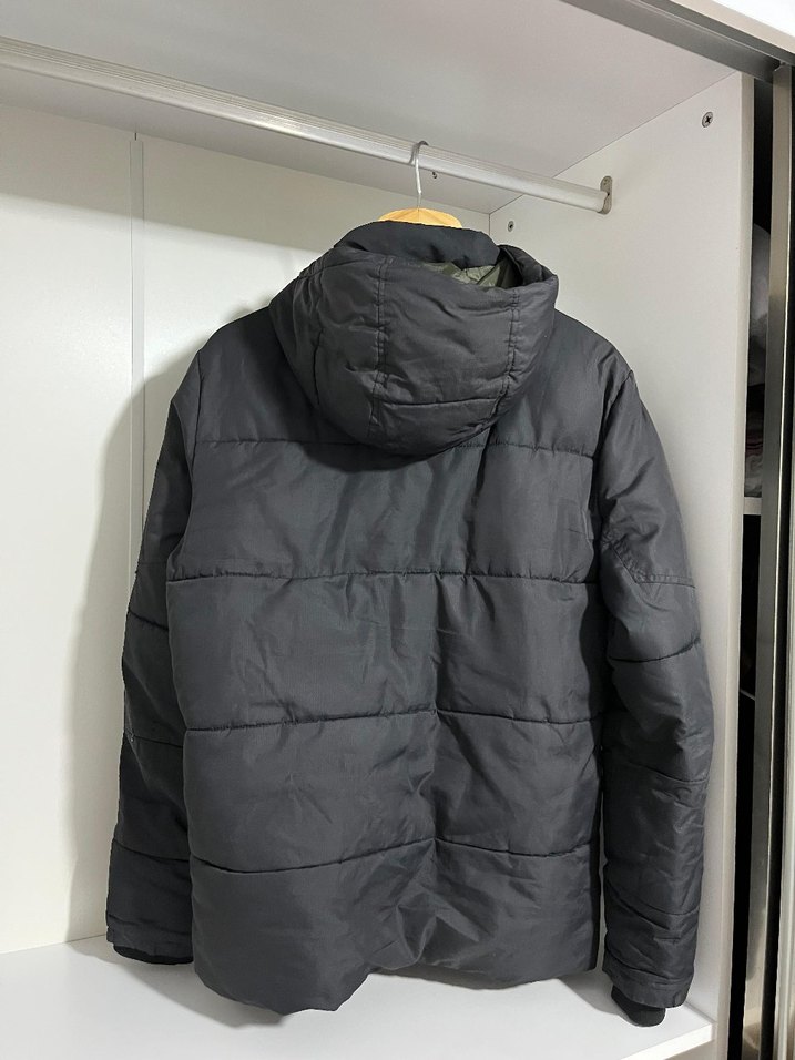 Düğmeli Siyah Erkek Mont - Görsel 3