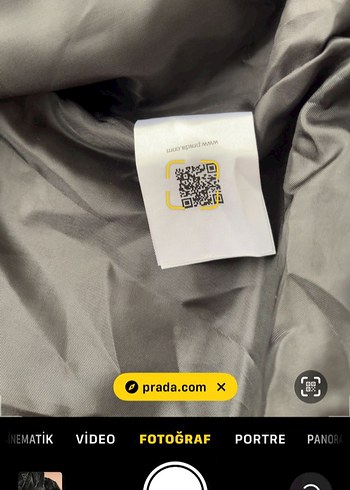 Prada Siyah Kapüşonlu Fermuarlı Ceket - Görsel 4