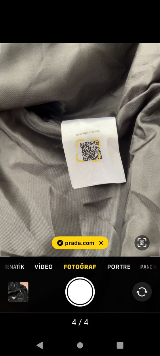 Prada Siyah Kapüşonlu Fermuarlı Ceket - Görsel 4