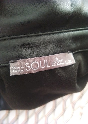 Siyah Deri Taşlı Gömlek - Görsel 4