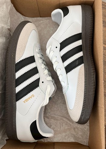 Adidas Samba Beyaz Siyah Spor Ayakkabı - Görsel 4