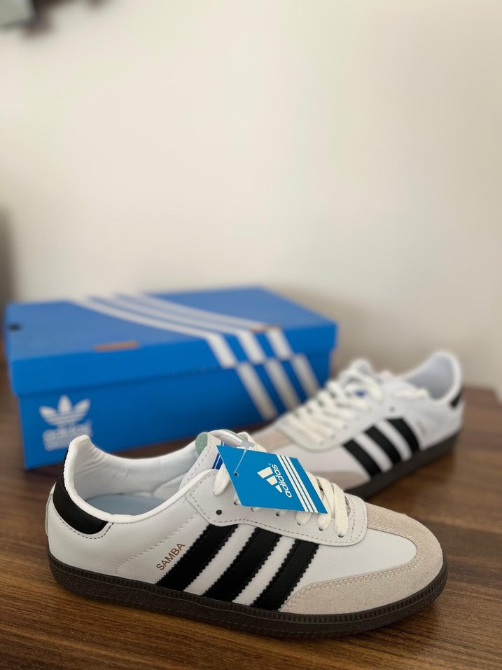 Adidas Samba Beyaz Siyah Spor Ayakkabı - Görsel 3