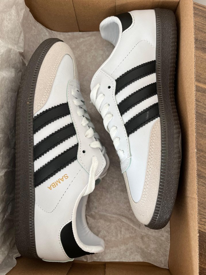 Adidas Samba Beyaz Siyah Spor Ayakkabı - Görsel 4