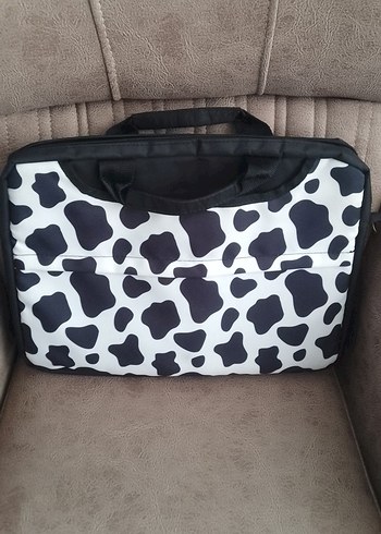 Kadın Leopar Desenli Laptop Çantası - Görsel 5