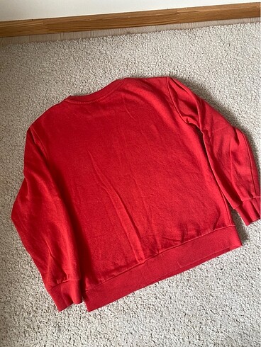 9 Yaş Beden kırmızı Renk Mevsimlik Sweatshirt