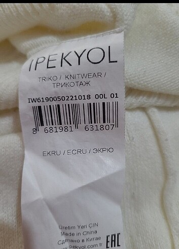 ipekyol Kazak 44 46 uyumlu