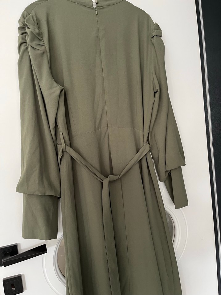 Kadın Keten Salaş Uzun Elbise - Görsel 3