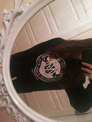 siyah içi polarli kapüşonlu sweatshirt