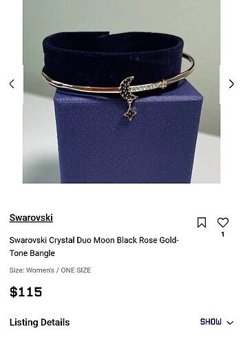 swarovski Swarovski bileklik orjinal
