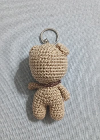 Amigurumi Örgülü Ayıcık Anahtarlık - Görsel 2