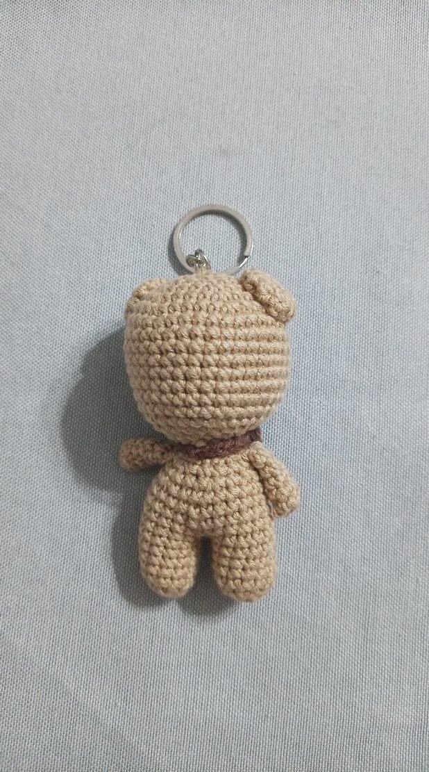 Amigurumi Örgülü Ayıcık Anahtarlık - Görsel 2