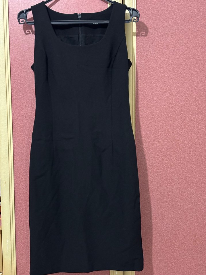 Siyah Midi Kalem Elbise - Görsel 2