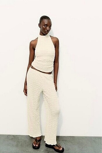 Zara dokulu pantolon