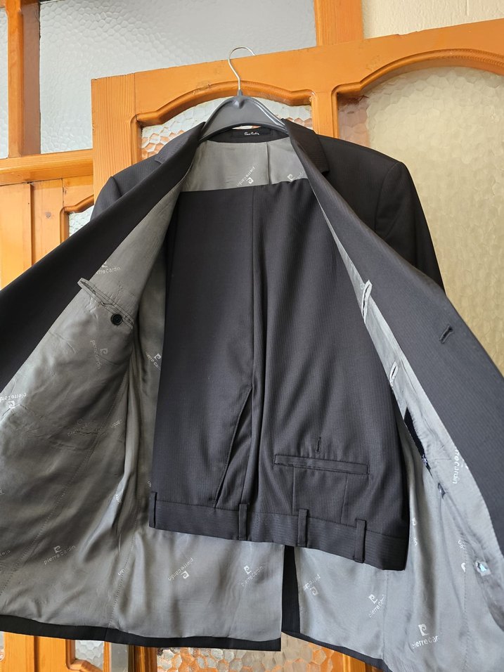 Pierre Cardin Deri Biker Midi Ceket - Görsel 3