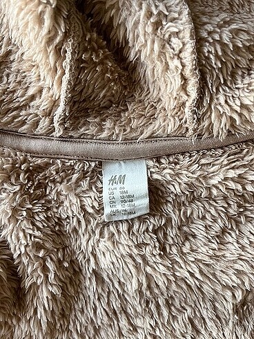 12-18 Ay Beden H&M Peluş Ceket/Mont