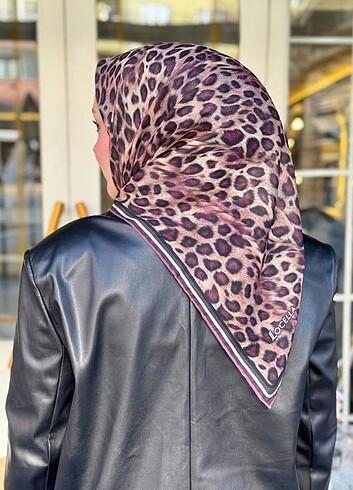 LOCELLA SOFT PAMUK EŞARP LEOPAR DESENLI