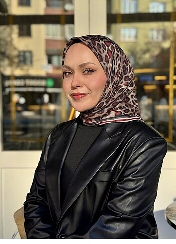 LOCELLA SOFT PAMUK EŞARP LEOPAR DESENLI 