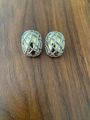 Vintage oval küpe