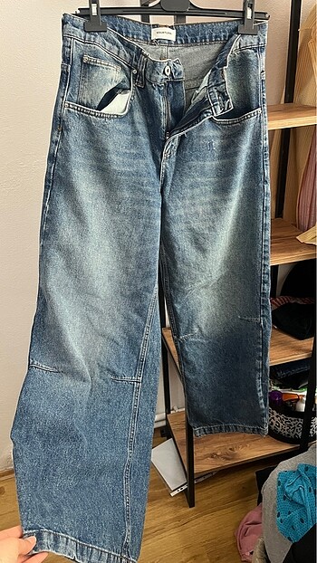 Erkek Bol Paça Jeans