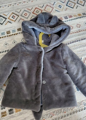 Peluş Gri bebek Kaban