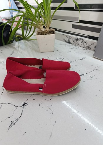TOMS Kırmızı Espadril babet