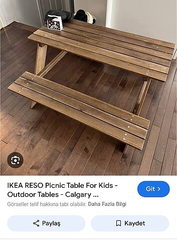 Ikea Reso çocuk masasi