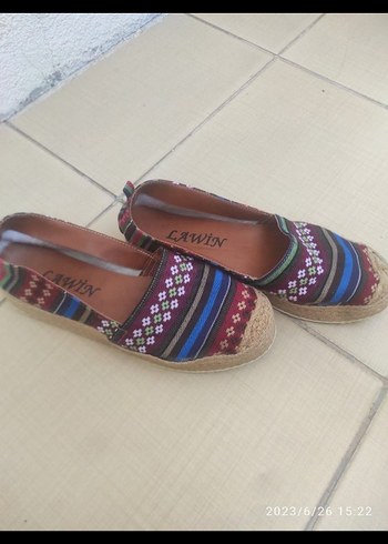 Bohem Kadın Dolgu Topuk Espadril - Görsel 4