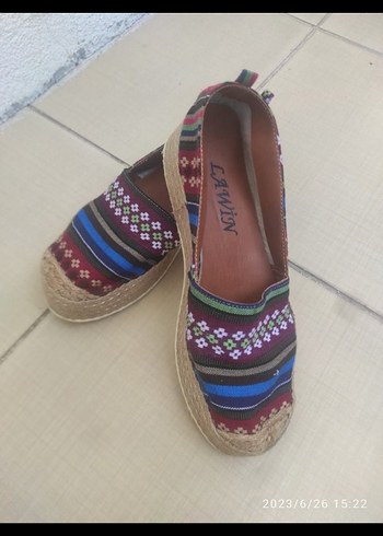 Bohem Kadın Dolgu Topuk Espadril - Görsel 3