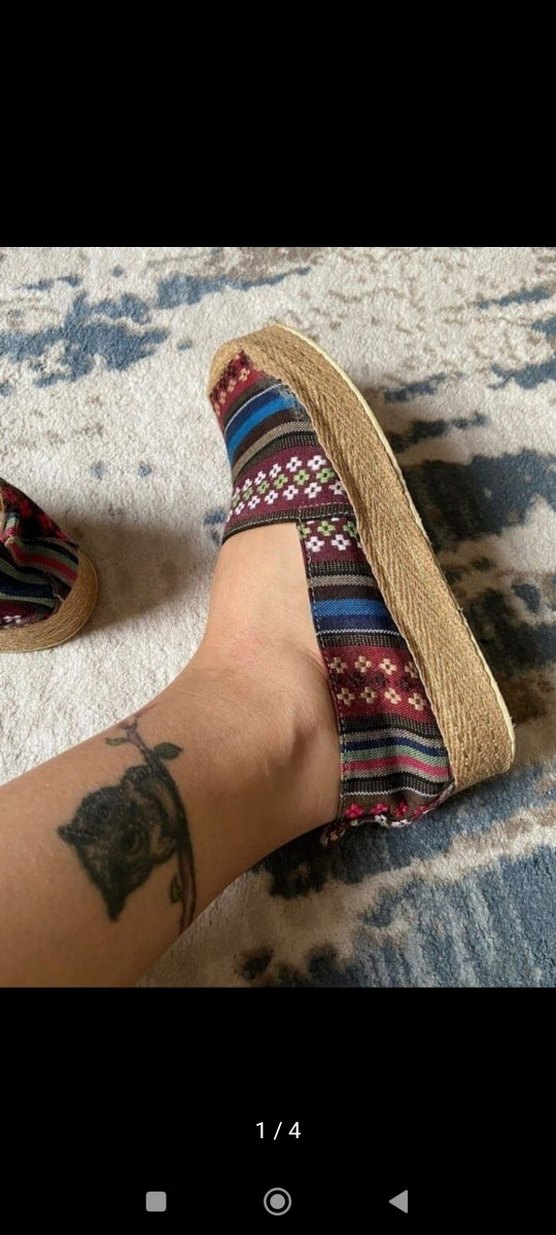 Bohem Kadın Dolgu Topuk Espadril - Görsel 2