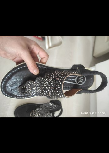 38 Beden siyah Renk Michael Kors Kadın Sandalet