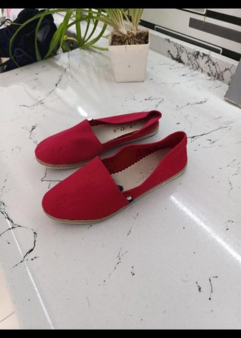 Kırmızı Kadın Espadril - Görsel 4