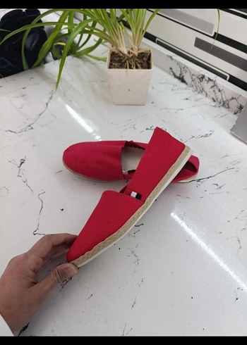 Kırmızı Kadın Espadril - Görsel 5