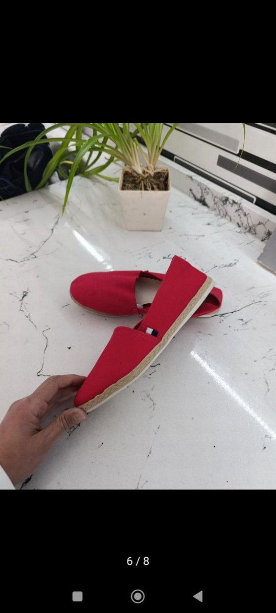 Kırmızı Kadın Espadril - Görsel 5