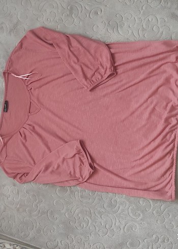 Pembe uzun Kollu Tişört