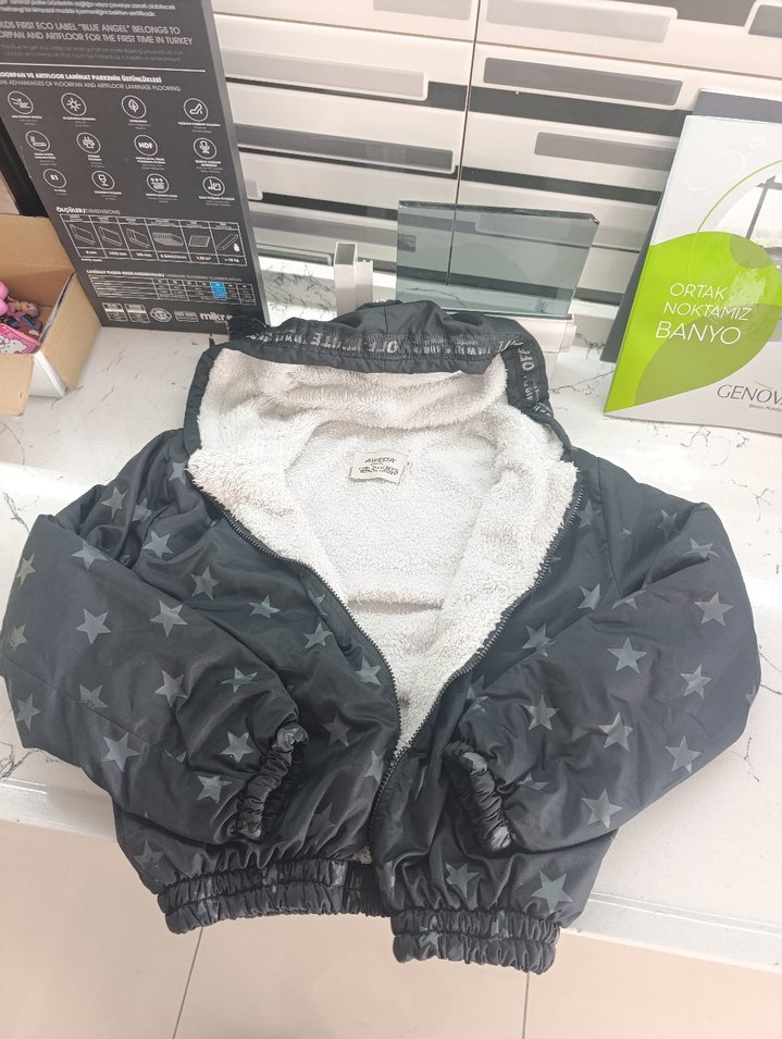 peluş mont - Görsel 5