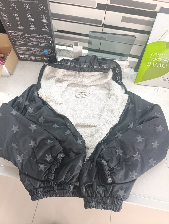 peluş mont - Görsel 4