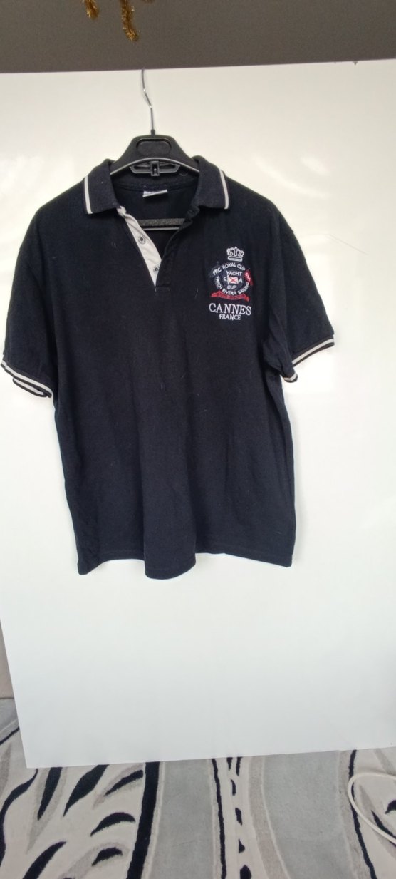 Düğmeli Lacivert Erkek Polo Tişört - Görsel 3