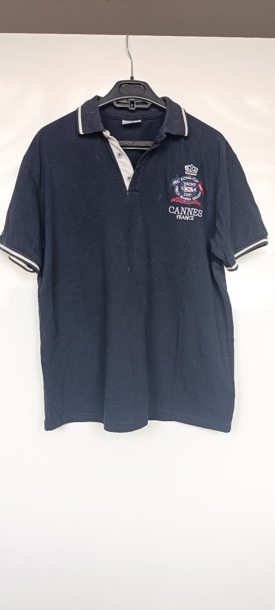 Düğmeli Lacivert Erkek Polo Tişört - Görsel 2