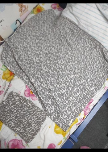 Gri Desenli Bebek Çantası - Görsel 7