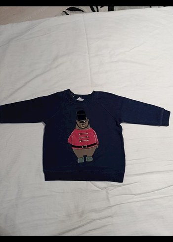 Erkek Çocuk Lacivert Baskılı Sweatshirt - Görsel 2