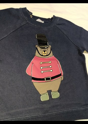 Erkek Çocuk Lacivert Baskılı Sweatshirt - Görsel 4