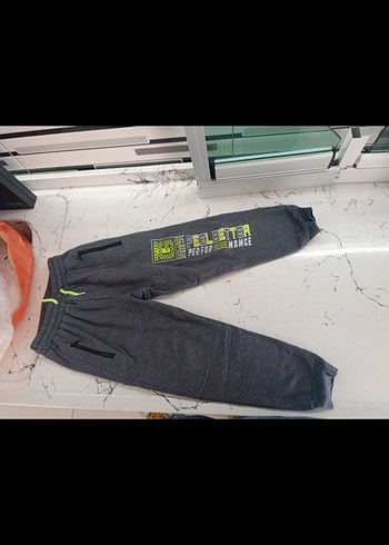 Erkek Çocuk Gri Baskılı Rahat Eşofman Altı - Görsel 2