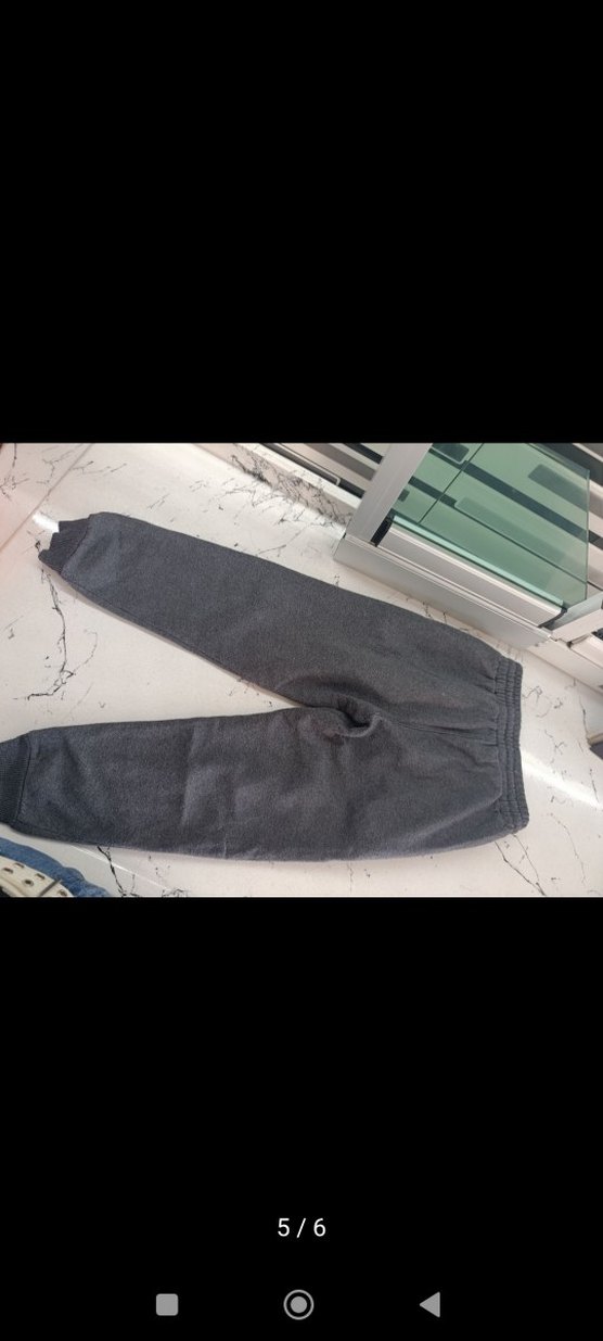 Erkek Çocuk Gri Baskılı Rahat Eşofman Altı - Görsel 5