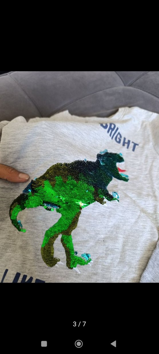 Gri Erkek Çocuk Kısa Kollu Baskılı Tişört - Görsel 3